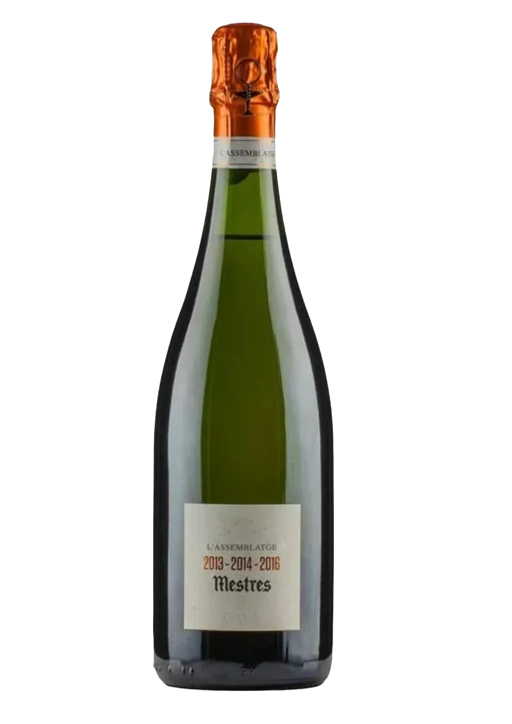 Ampolla de L'Assemblatge, vi escumós DO Cava del celler Mestres