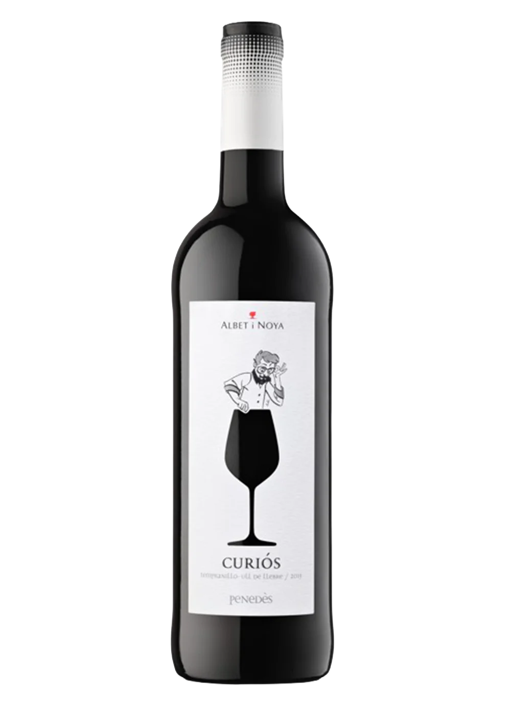 Ampolla de Curiós Tempranillo, vi negre DO Penedès del celler Albet i Noya