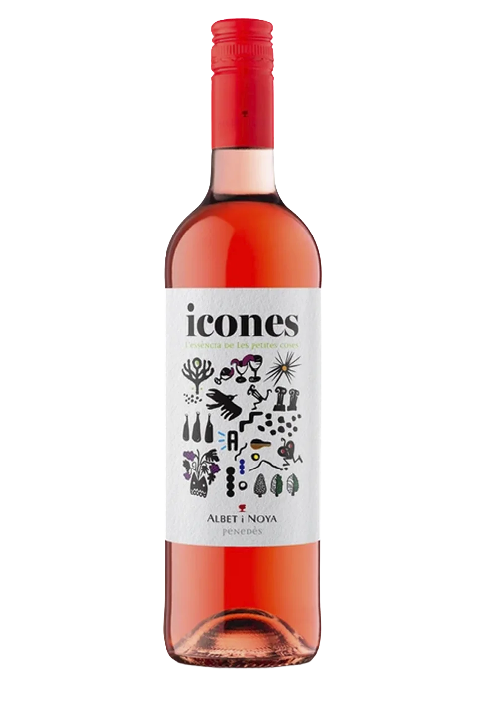 Ampolla d’Icones Rosat, vi rosat DO Penedès del celler Albet i Noya