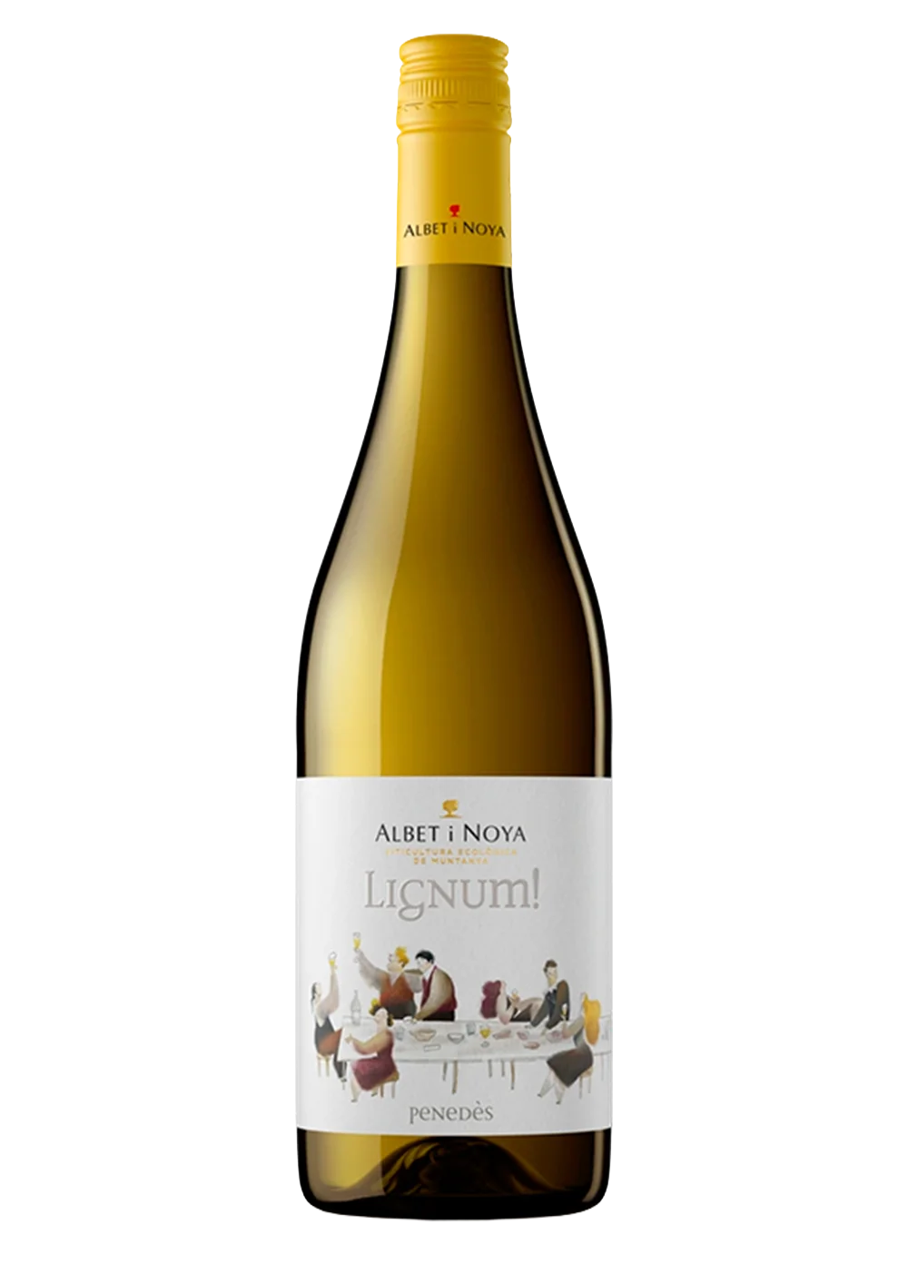 Ampolla de Lignum Blanc, vi blanc DO Penedès del celler Albet i Noya