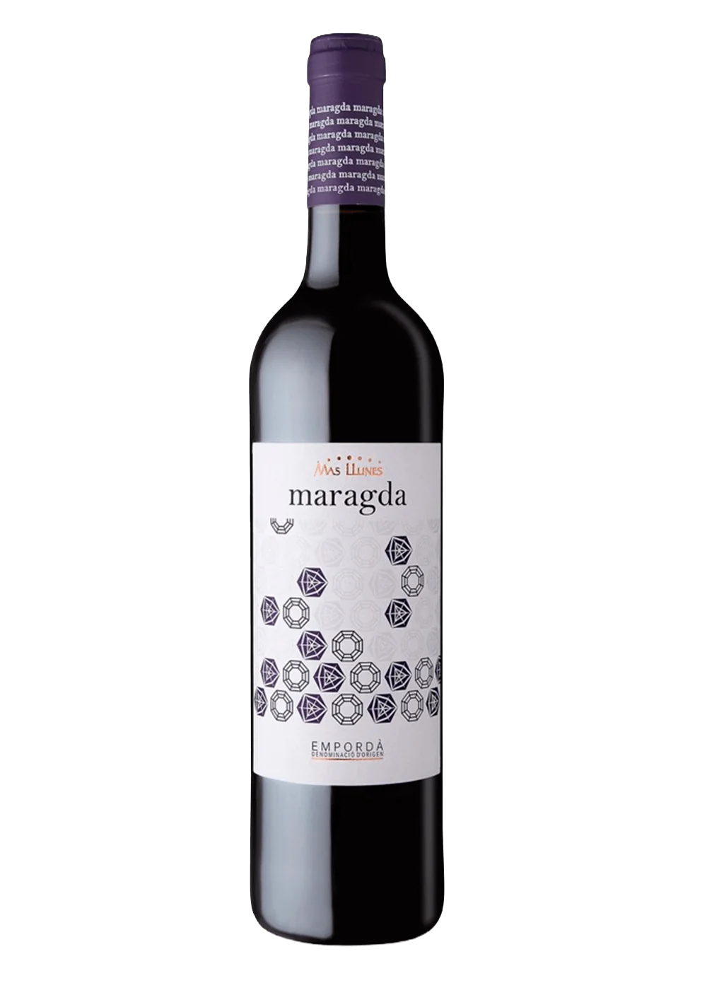 Bouteille de Maragda Negre, vin rouge DO Empordà du domaine Mas Llunes