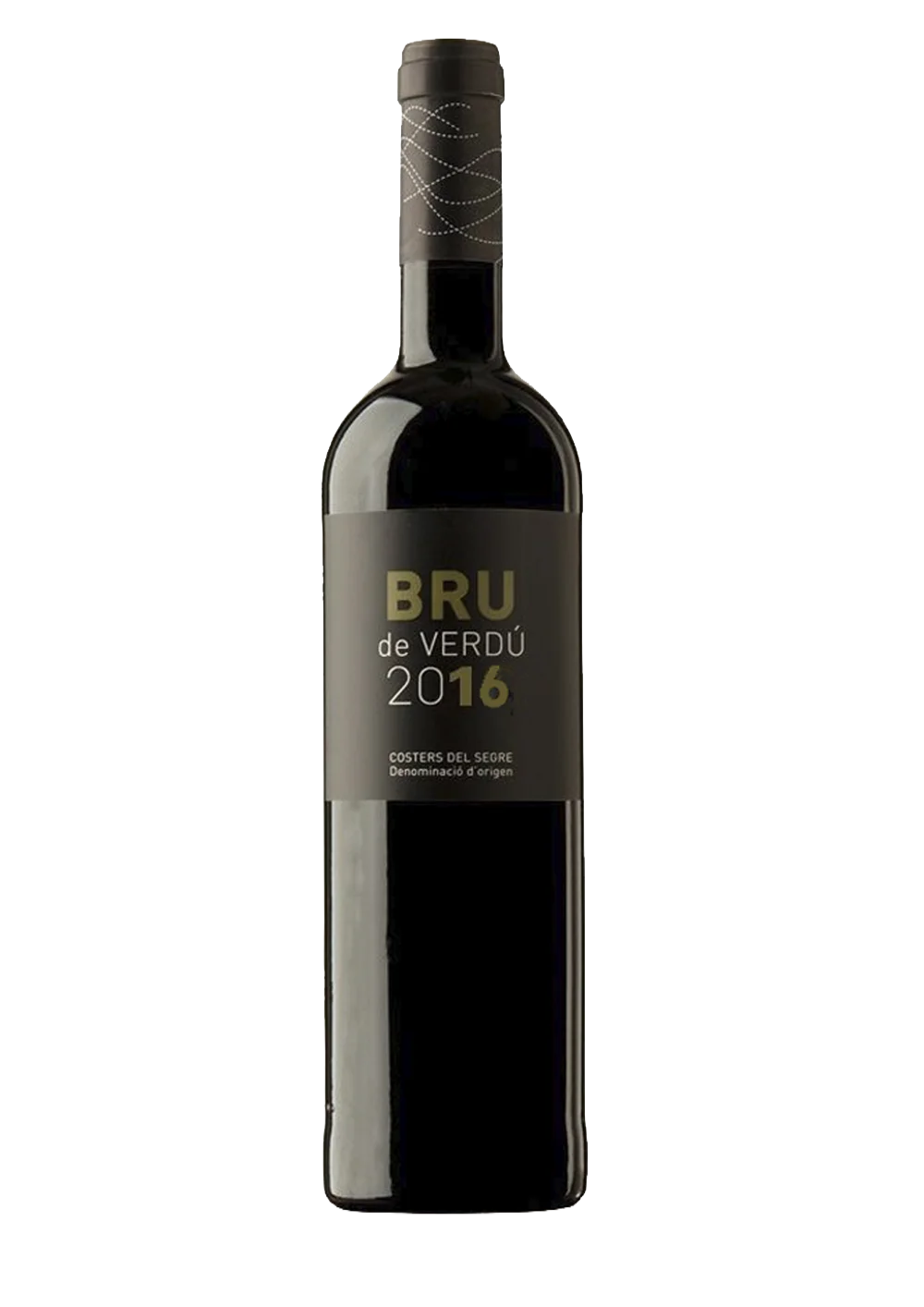 Ampolla de Brú de Verdú 2016, vi negre DO Costers del Segre del celler Cercavins