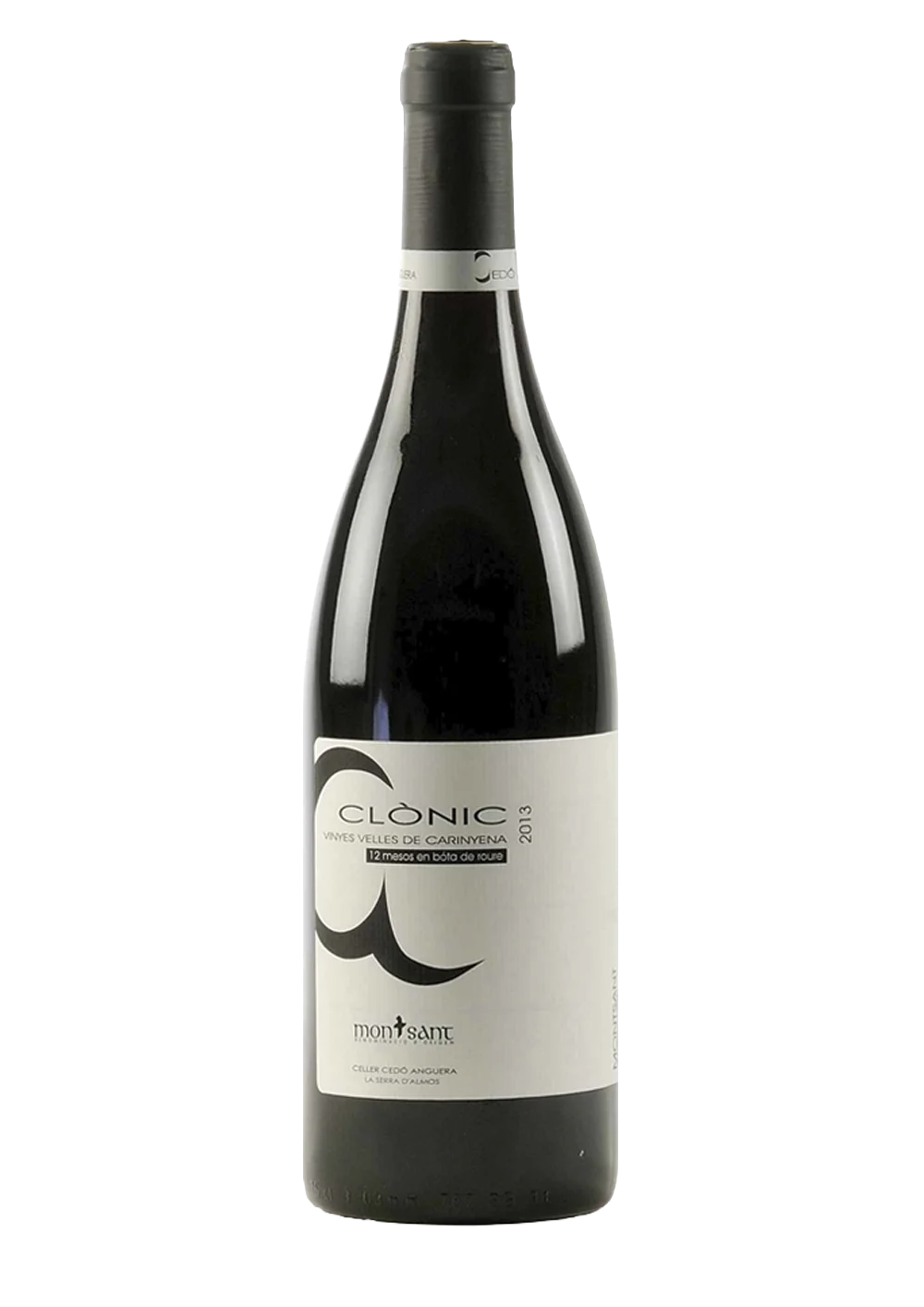 Ampolla de Clònic Carinyena de Vinyes Velles, vi negre DO Montsant del celler Cedó Anguera