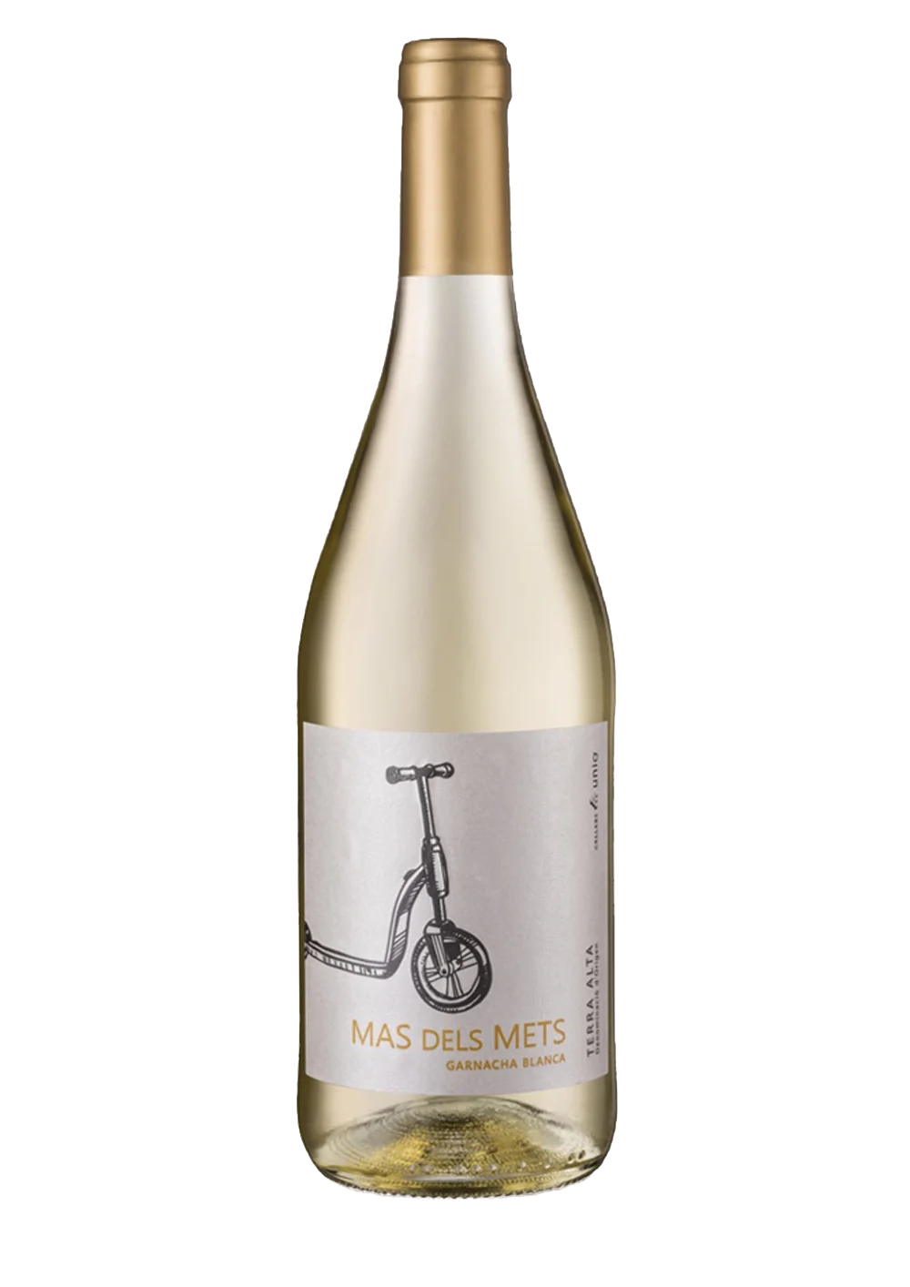 Bouteille de Mas dels Mets Blanc, vin blanc DO Terra Alta du domaine Cellers Unió
