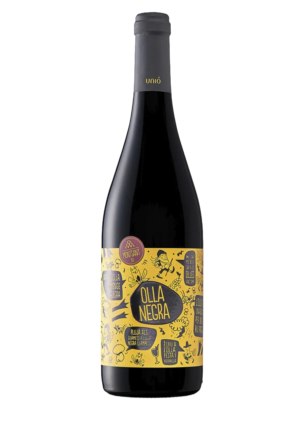 Ampolla d’Olla Negra, vi negre DO Montsant del celler Cellers Unió