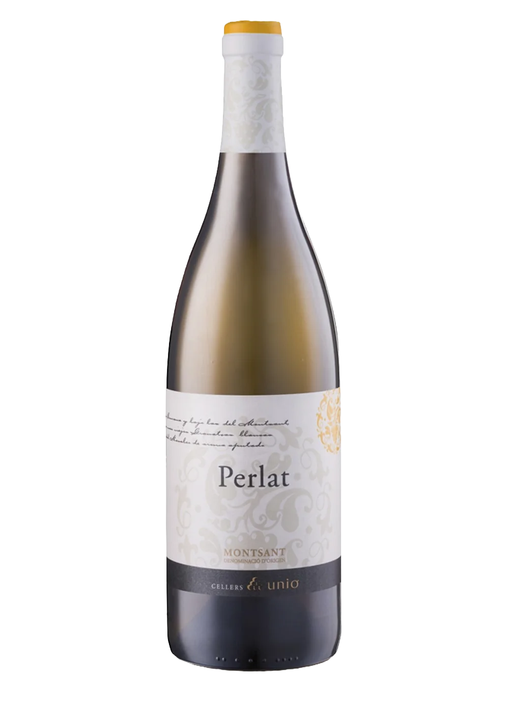 Ampolla de Perlat Blanc, vi blanc DO Montsant del celler Cellers Unió