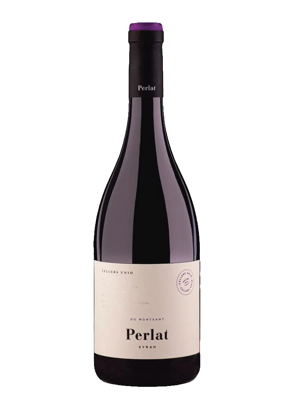Ampolla de Perlat Syrah, vi negre DO Montsant del celler Cellers Unió