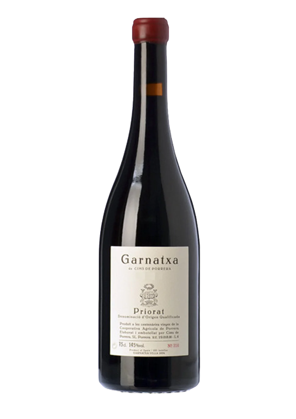 Ampolla de Cims de Porrera Garnatxa, vi negre DOQ Priorat