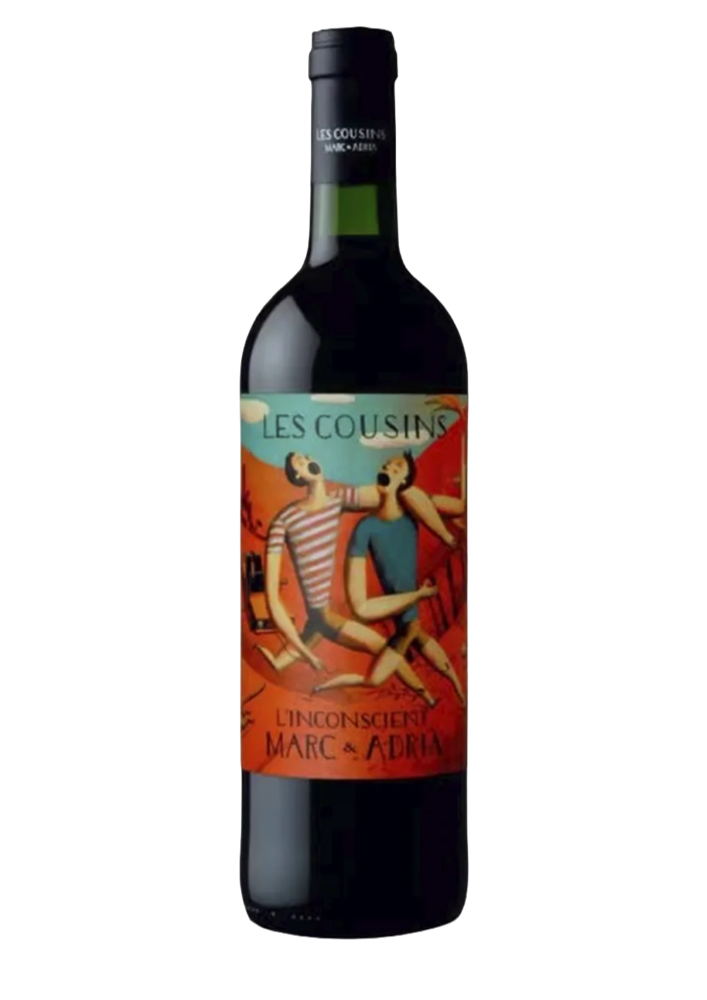 Ampolla de Les Cousins L'Inconscient, vi negre DOQ Priorat