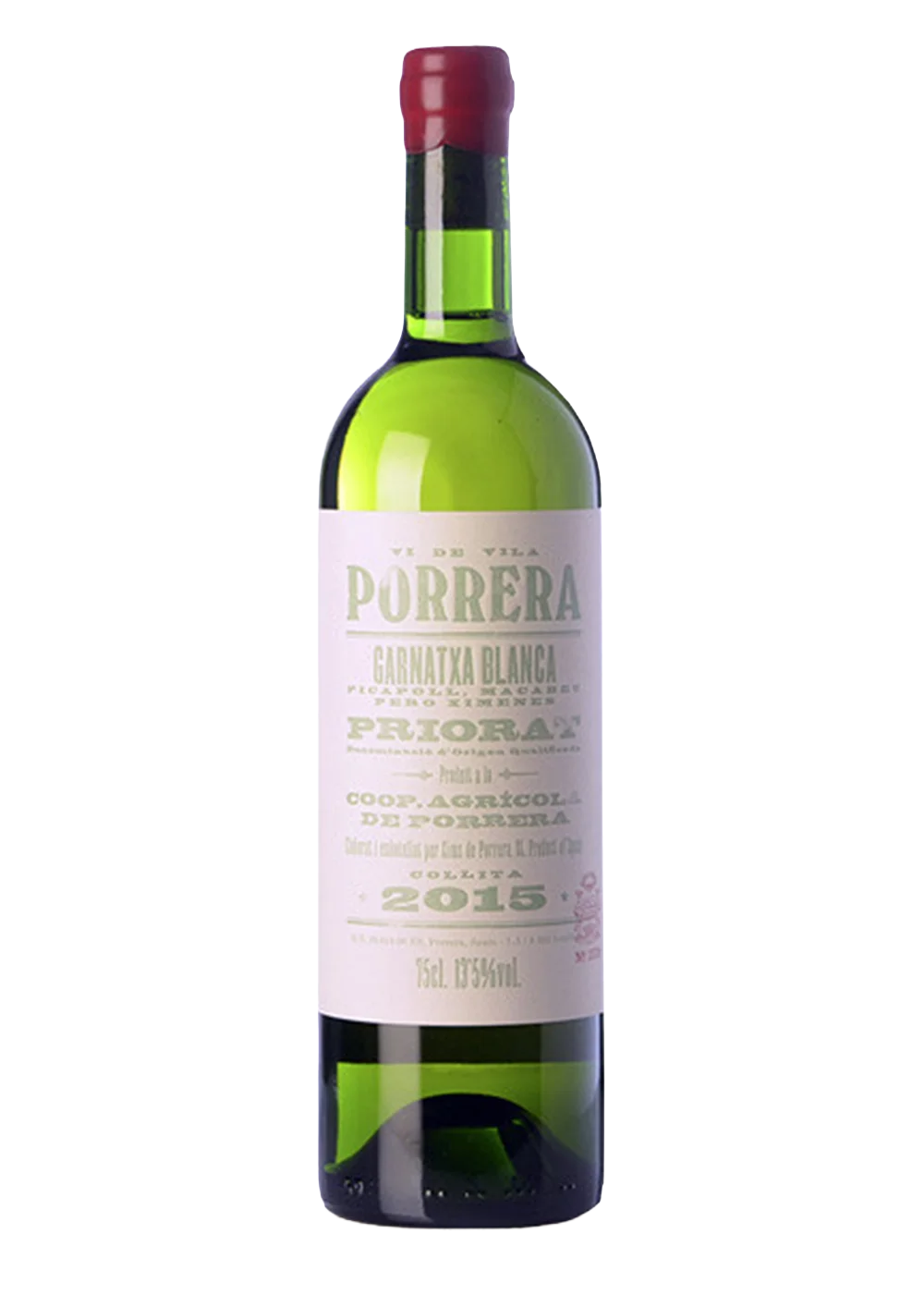 Ampolla de Vi de Vila de Porrera Blanc, vi blanc DOQ Priorat del celler Les Cousins