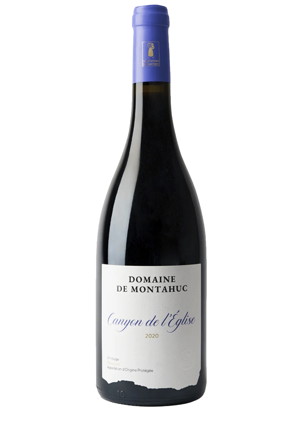 Ampolla de Canyon de l’Eglise, vi negre AOP Minervois del celler Domaine de Montahuc