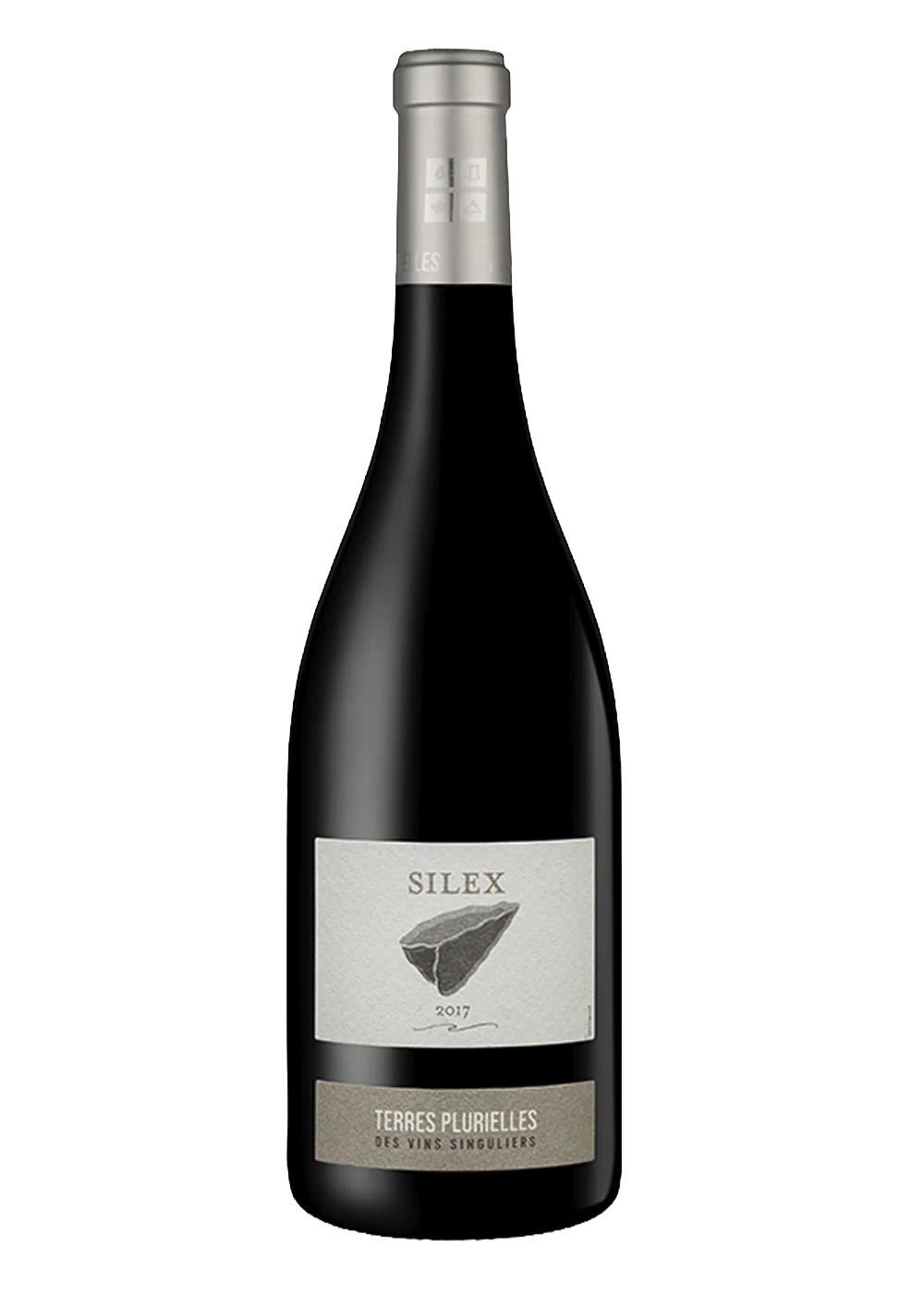 Ampolla de Silex Negre, vi negre AOP Tautavel del celler Terres Plurielles