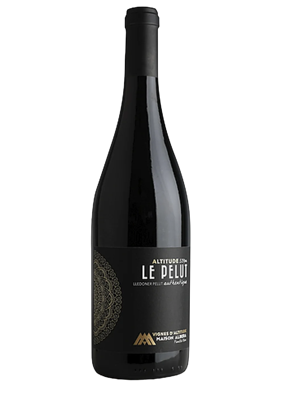 Ampolla de Le Pelut Authentique, vi negre IGP Côtes Catalanes del celler Maison Albera