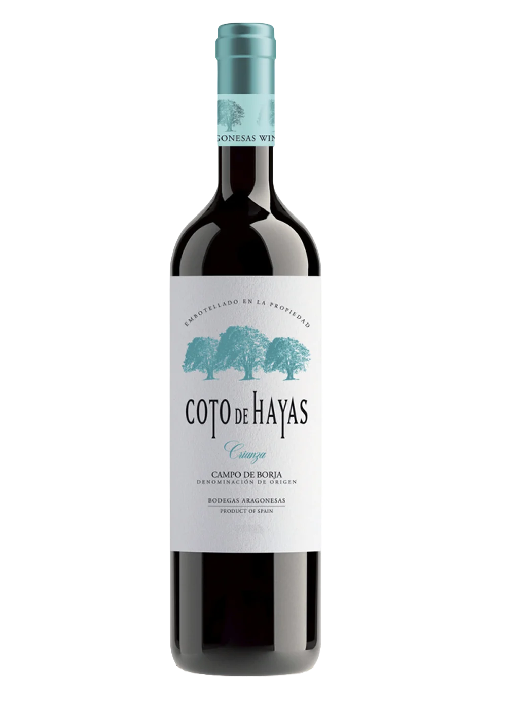Ampolla de Coto de Hayas Crianza, vi negre DO Campo de Borja del celler Bodegas Aragonesas