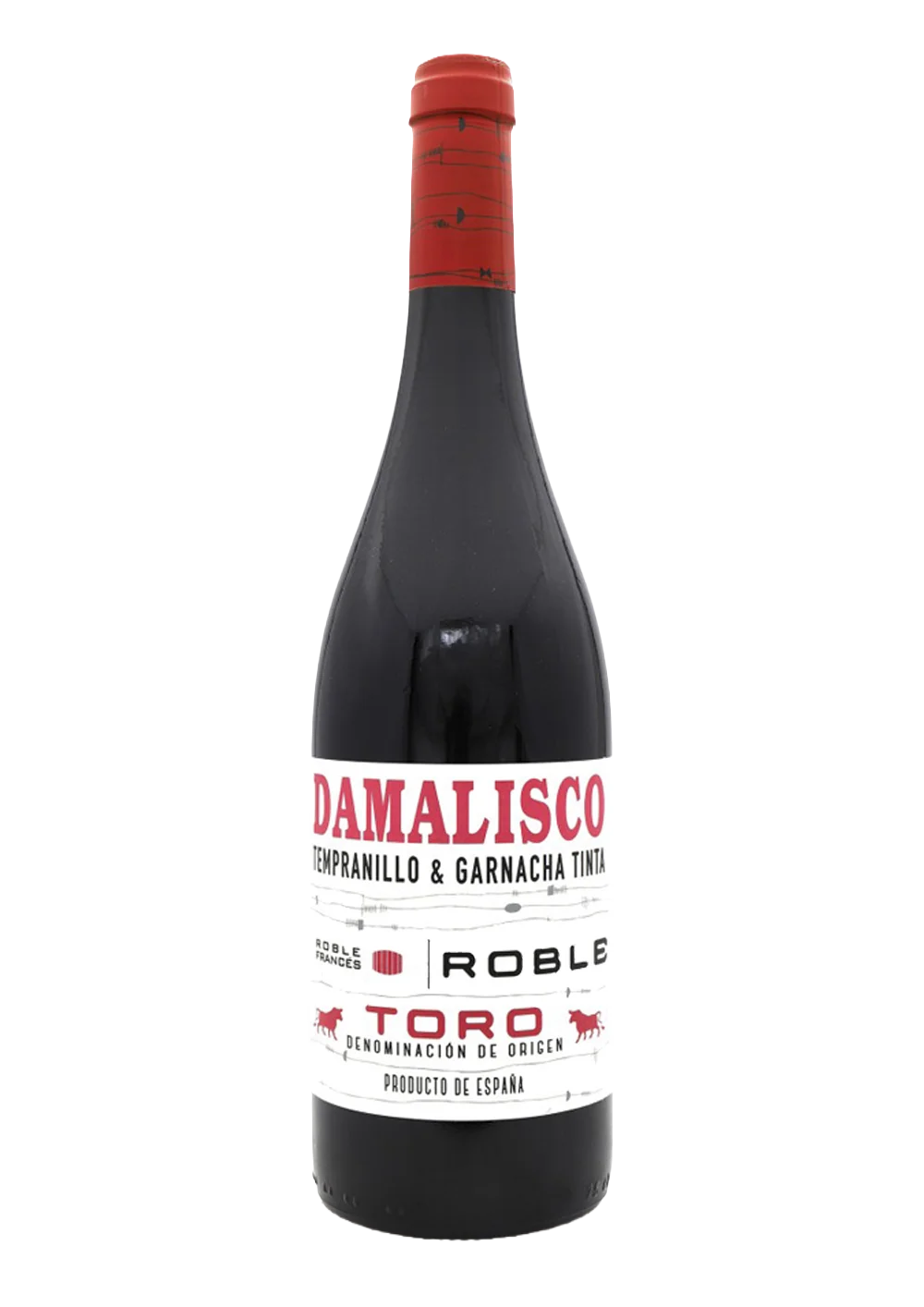 Ampolla de Damalisco Roble, vi negre DO Toro del celler Rodríguez Sanzo
