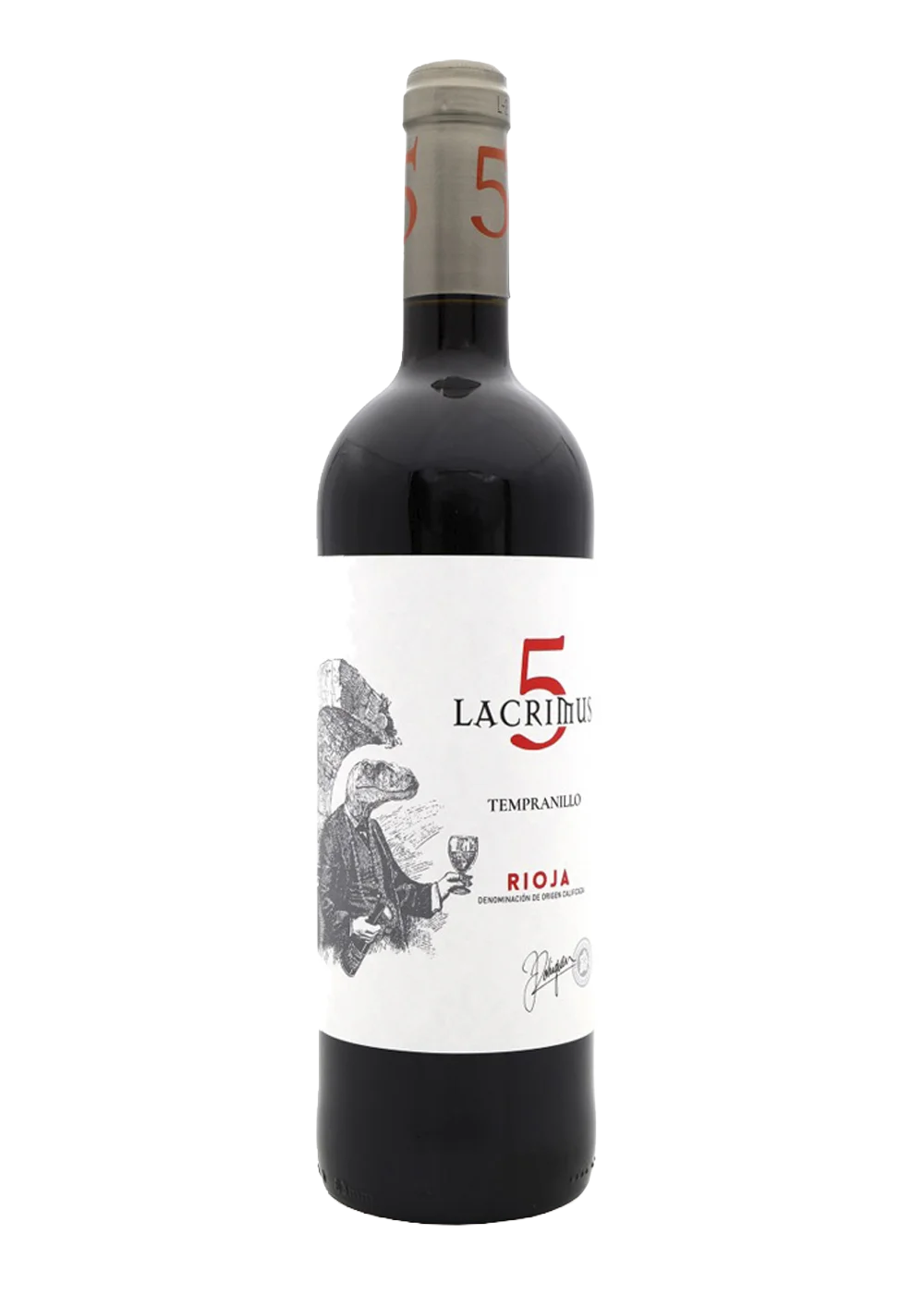 Ampolla de Lacrimus 5, vi negre DOCa Rioja del celler Rodríguez Sanzo