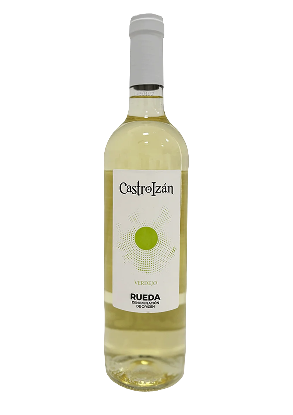 Botella de Castroizán Verdejo, vino blanco DO Rueda de la bodega Bodegas Viña Buena