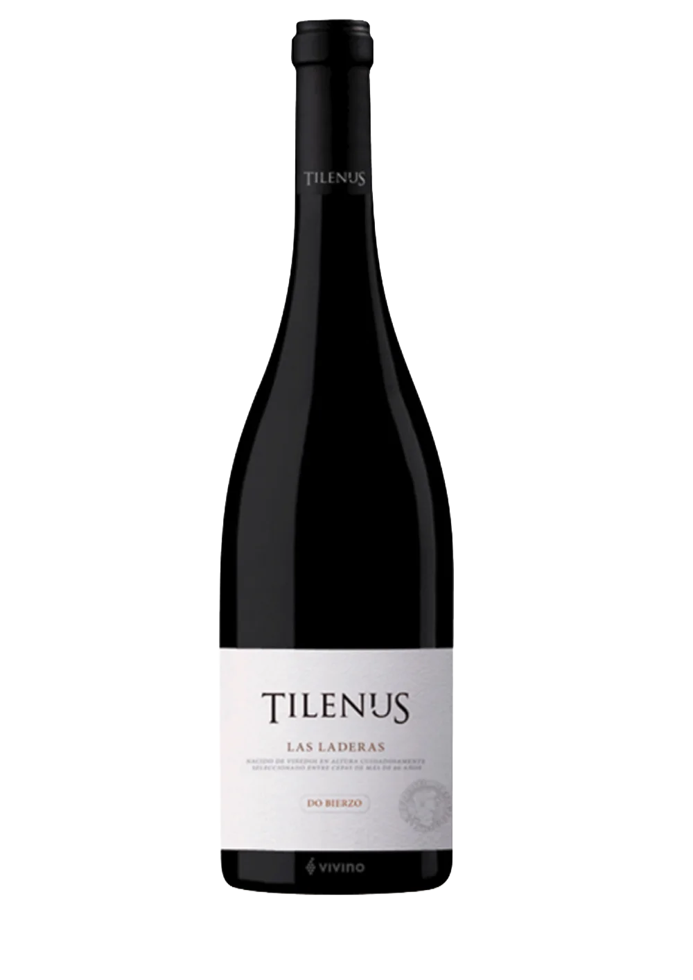 Botella de Tilenus Laderas, vino tinto DO Bierzo de la bodega Bodegas Estefanía (Tilenus)