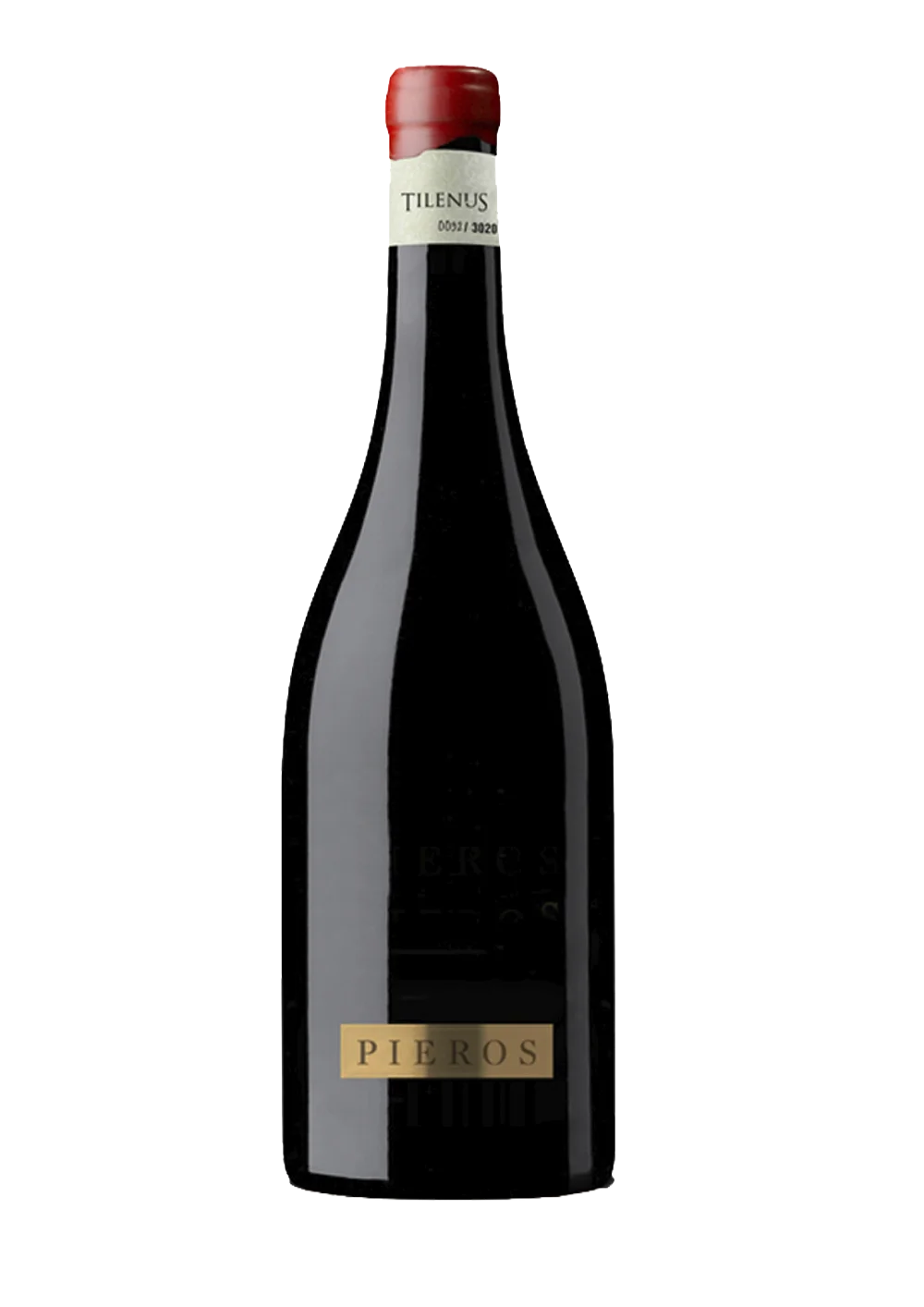 Botella de Tilenus Pieros, vino tinto DO Bierzo de la bodega Bodegas Estefanía (Tilenus)
