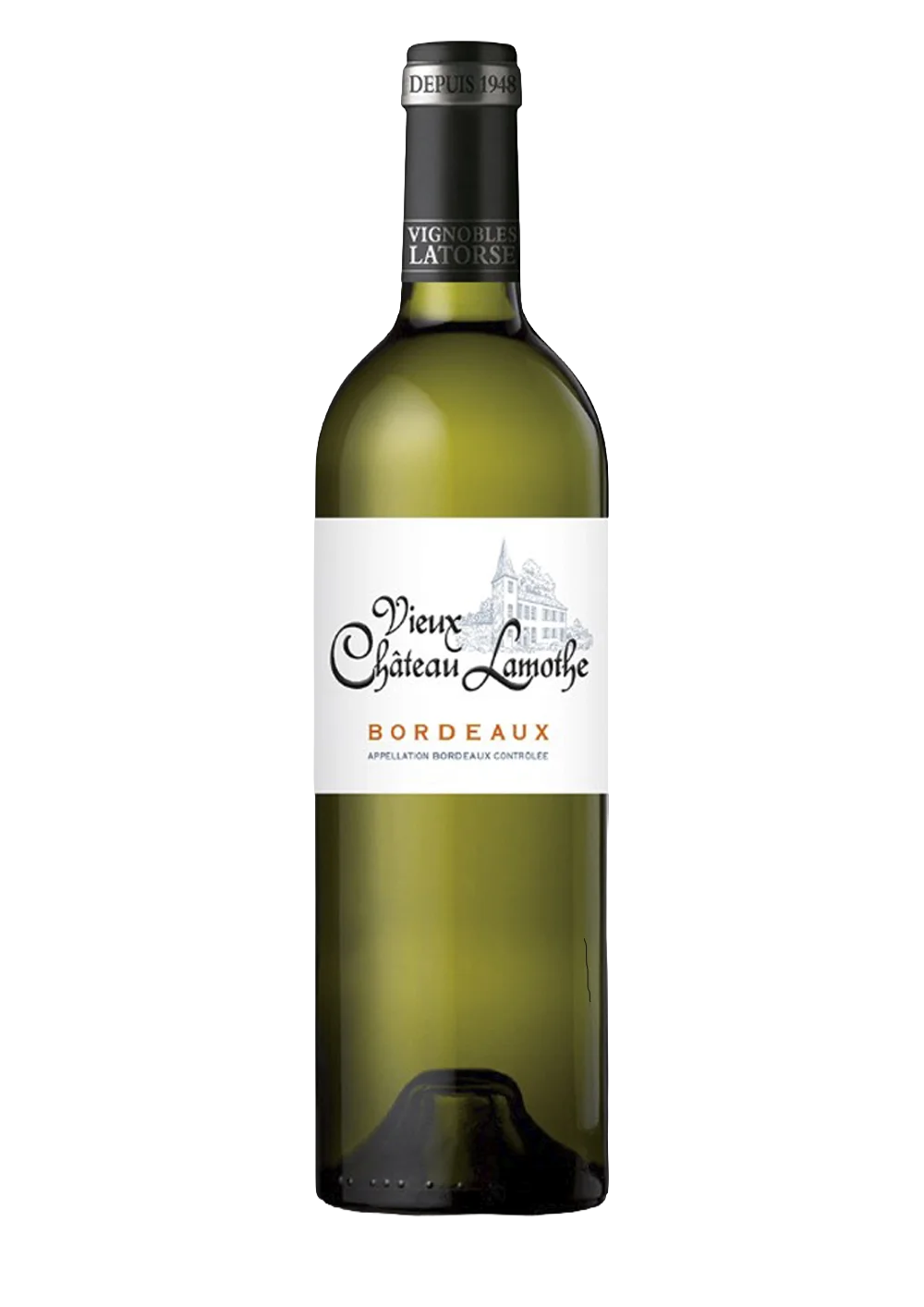 Ampolla de Vieux Château de Lamothe Blanc, vi blanc AOC Bordeaux