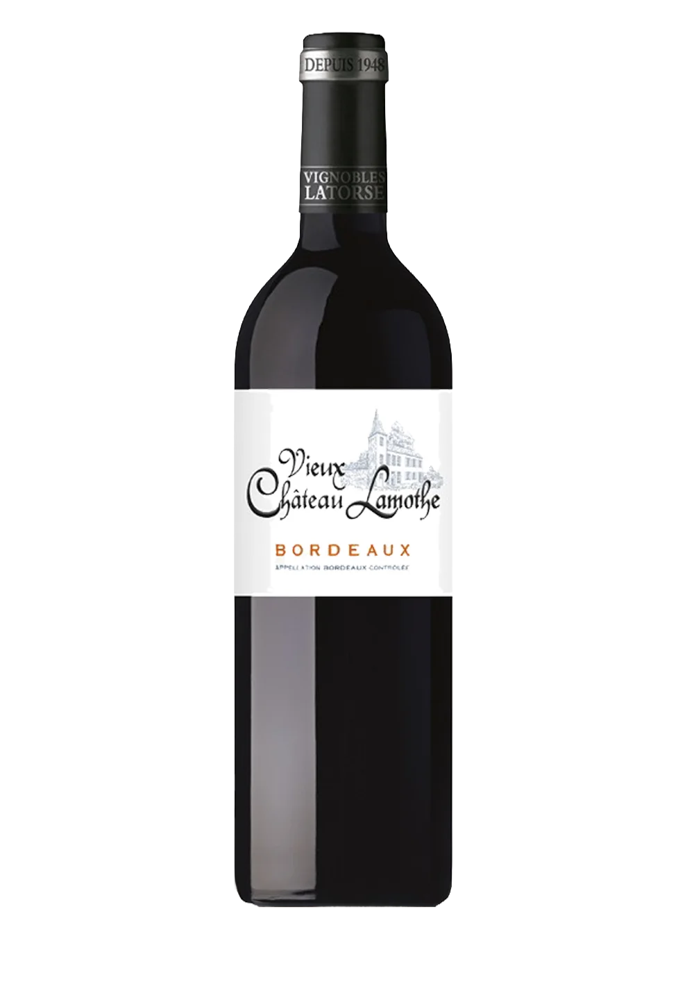 Ampolla de Vieux Château de Lamothe Negre, vi negre AOC Bordeaux