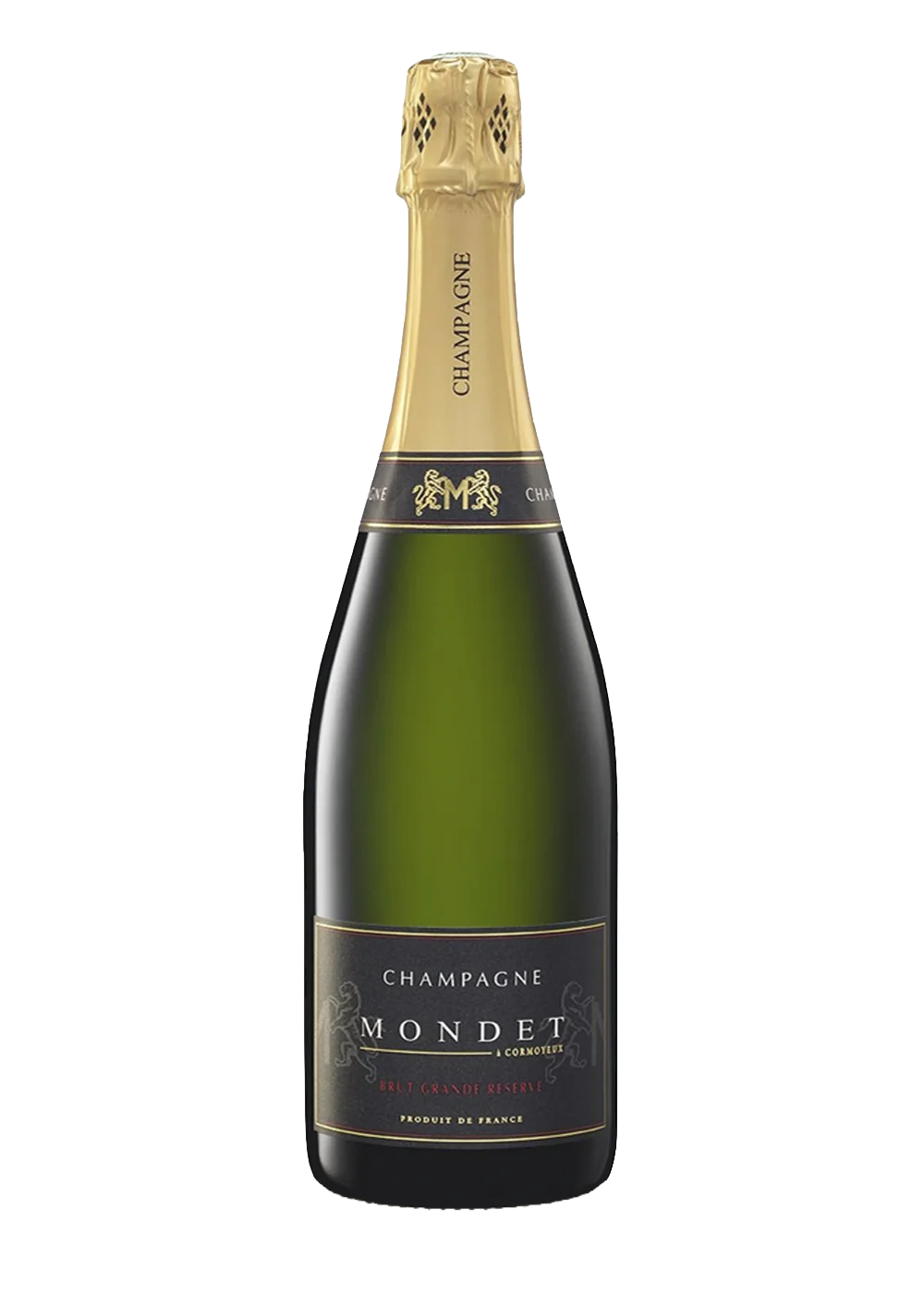 Ampolla de Mondet Brut Grande Réserve, 0,75 l, vi escumós AOC Champagne del celler Champagne Mondet